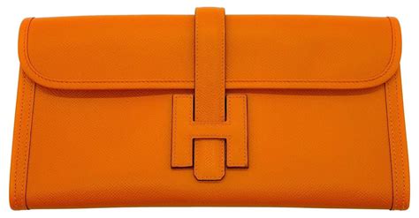 hermes jige clutch orange